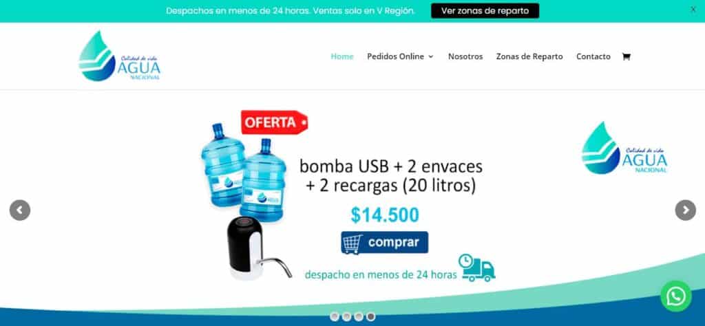 AGUA NACIONAL diseño web