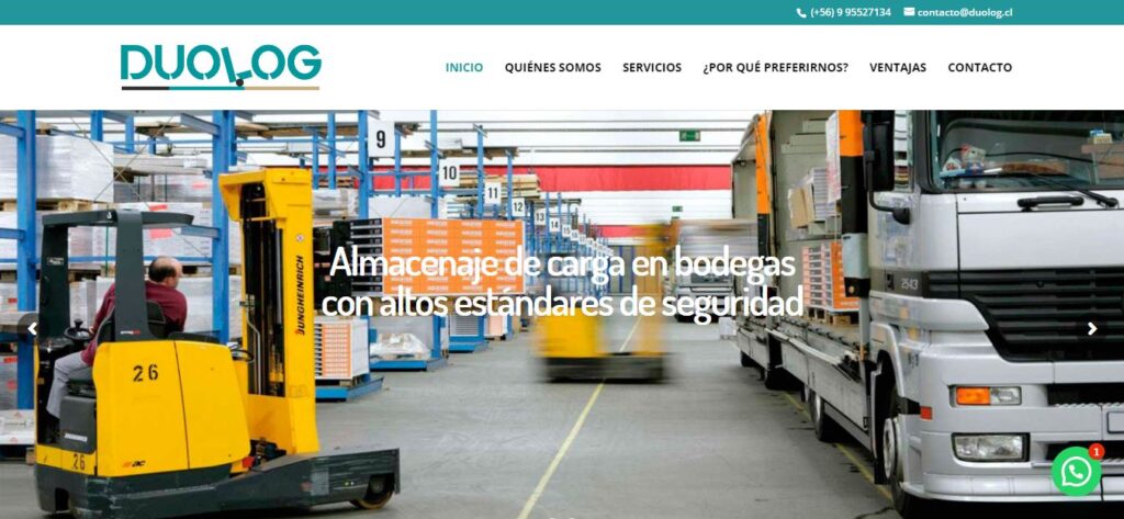 DUOLOG LOGISTICA diseño pagina web