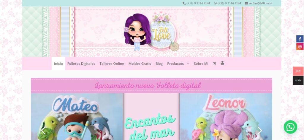 FELT LOVE diseño pagina web