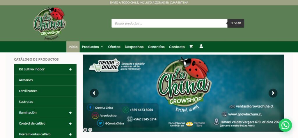 GROW LA CHINA diseño pagina web