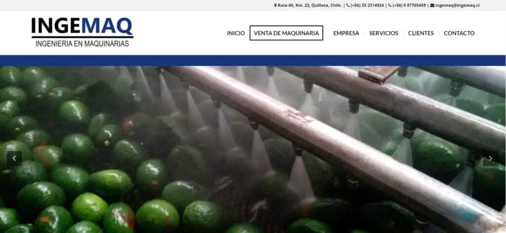 INGEMAQ diseño web quillota