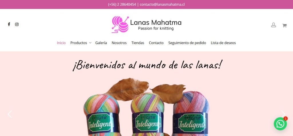 LANAS MAHATMA diseño pagina web