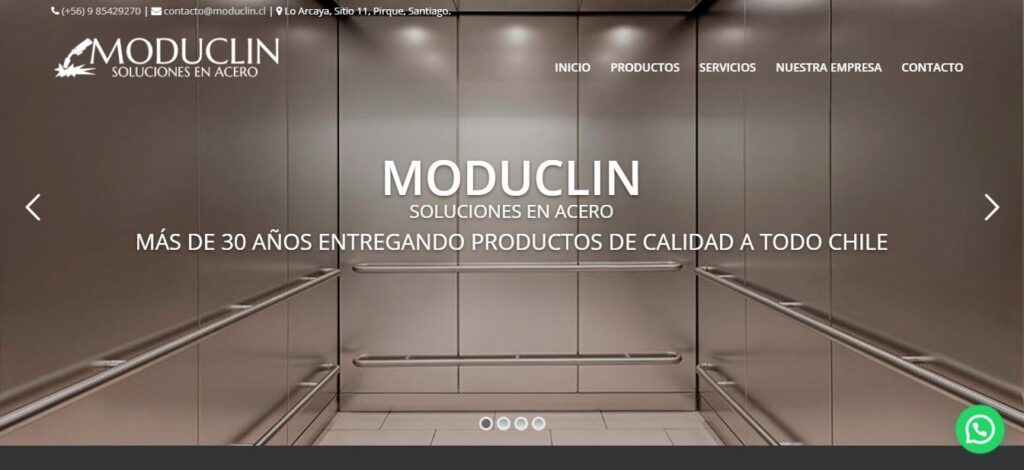 MODUCLIN diseño pagina web
