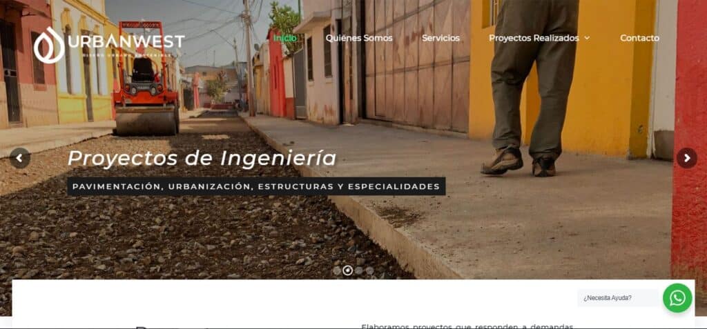 URBAN WEST diseño web santiago