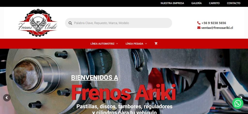 FRENOS ARIKI desarrollo web