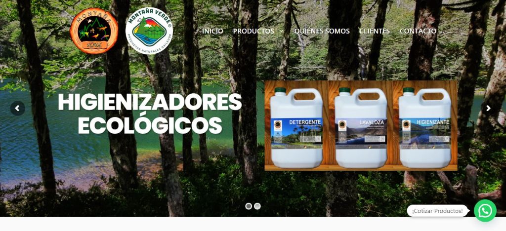 MONTAÑA VERDE diseño web en santiago