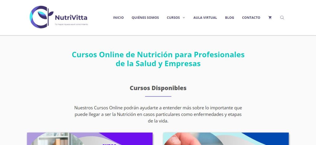 NUTRIVITTA diseño web concepción
