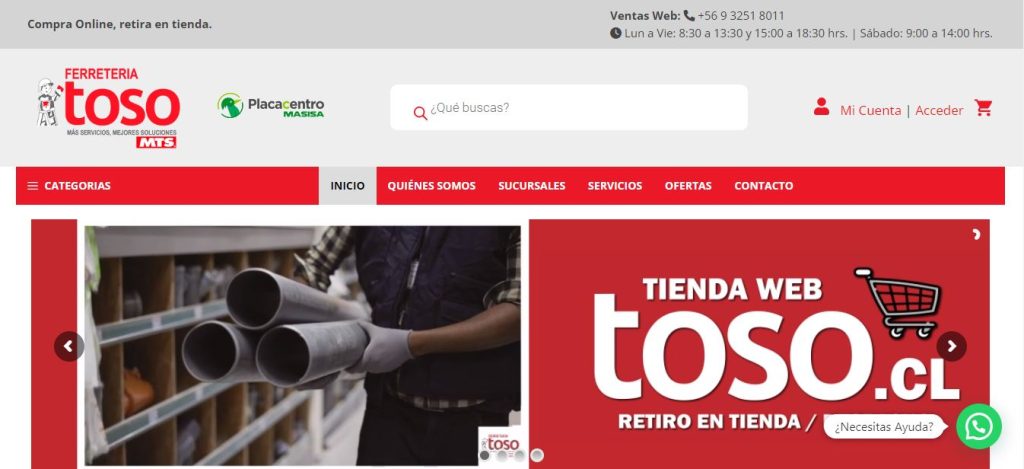 PLACACENTRO TOSO diseño web en villa alemana