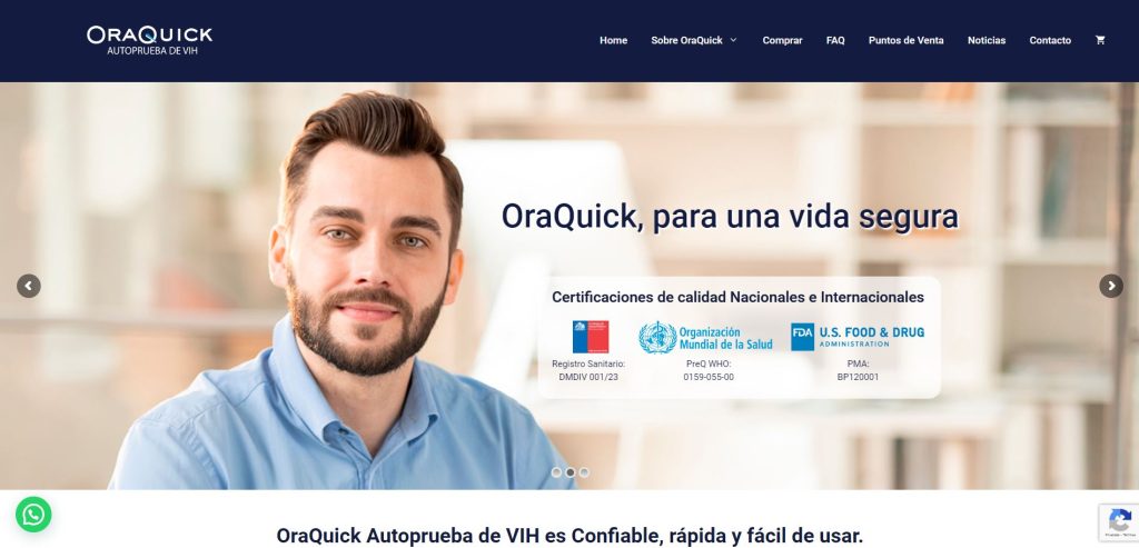 ORAQUICK PRUEBA VIH diseño web en santiago