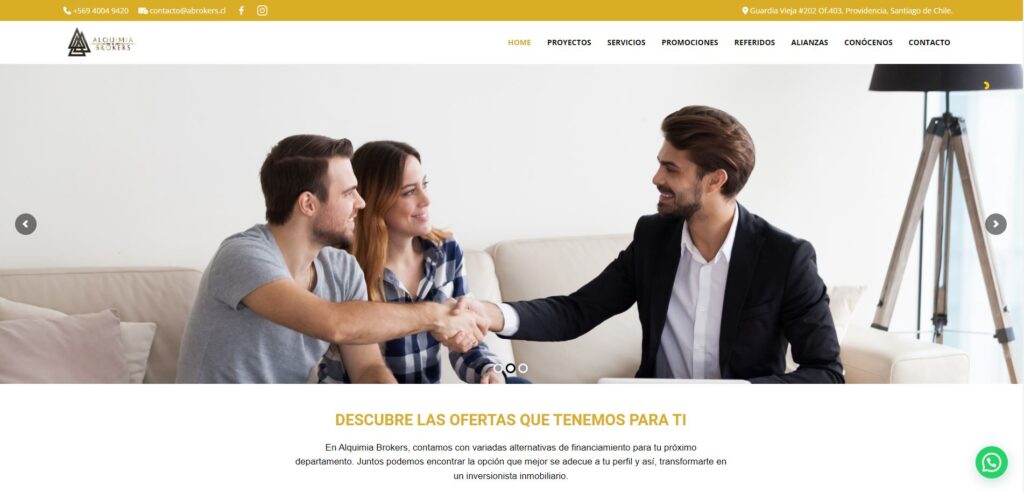 ALQUIMIA BROKERS diseño web