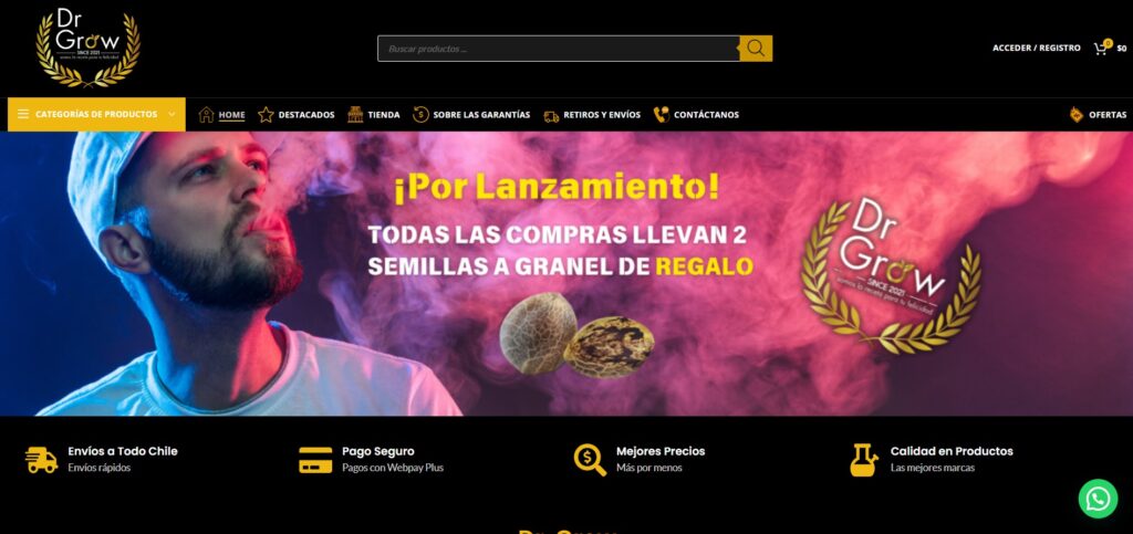 DR GROW diseño web en Santiago