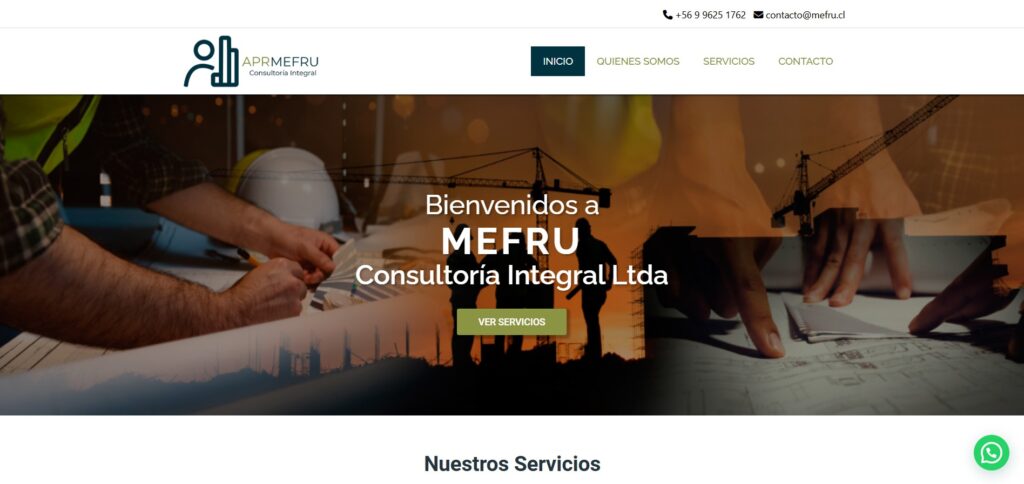 MEFRU diseño web de mefru.cl