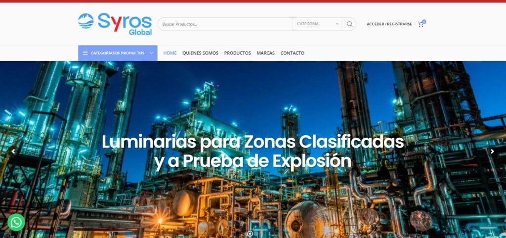 SYROS GLOBAL diseño web en Santiago