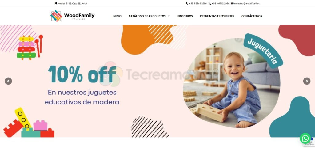 WOOD FAMILY diseño web woodfamily.cl