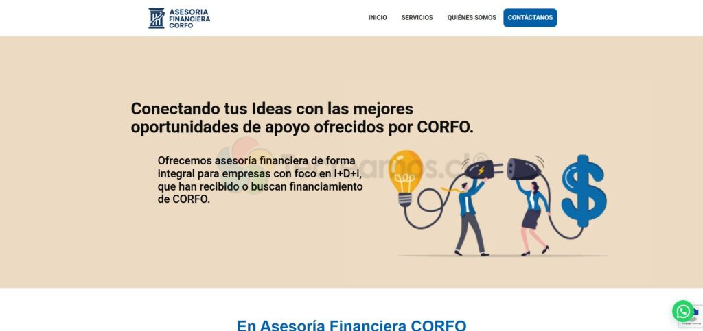 ASESORIA FINANCIERA CORFO diseño y desarrollo de sitios web en Santiago