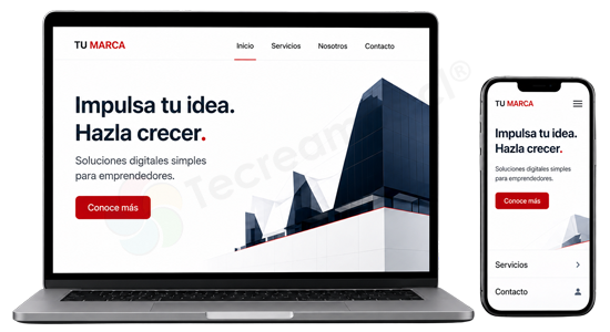 sitio web para emprendedor